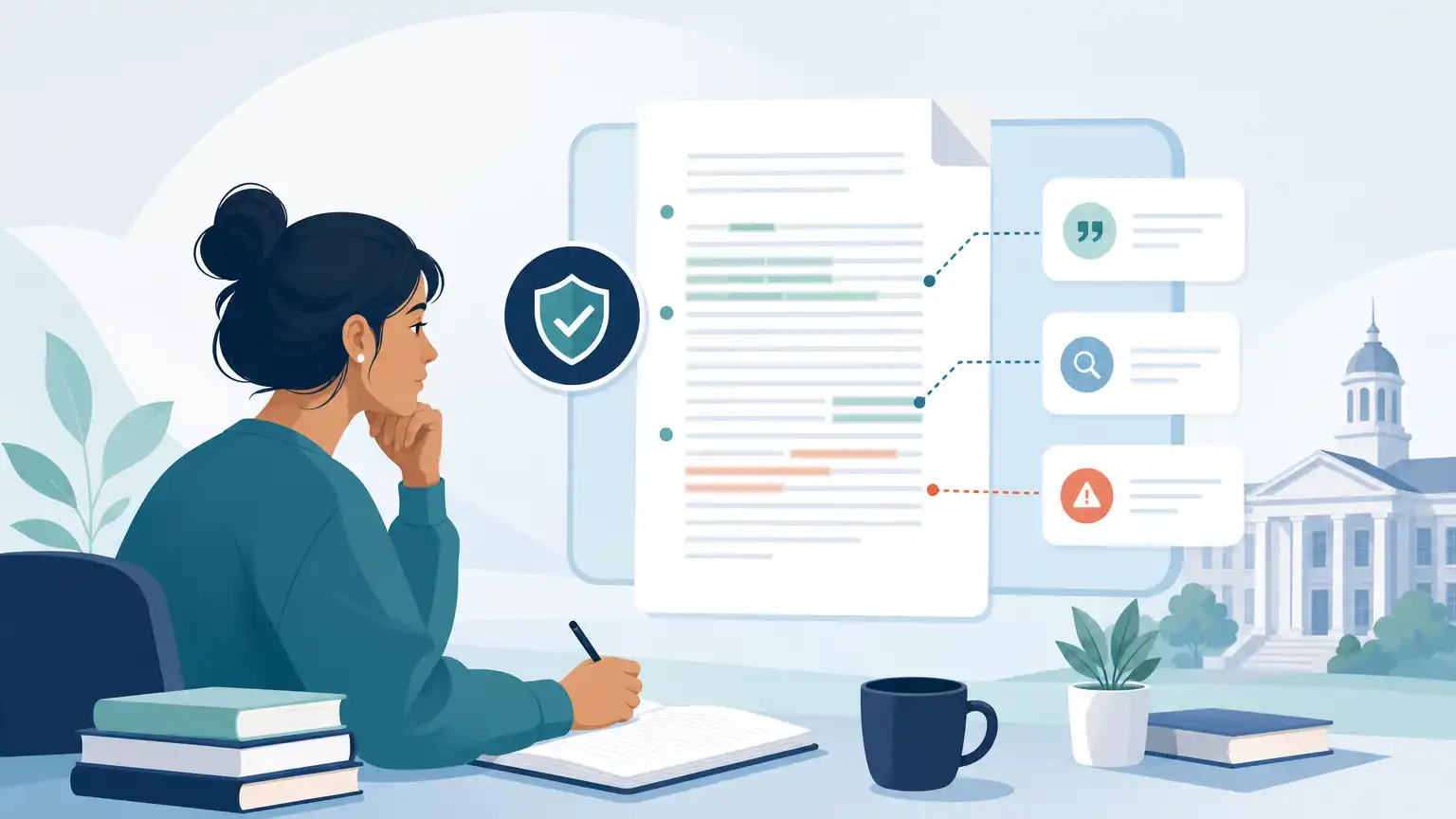 Editorial visual explaining conclusion on ai detector like turnitin for students reviewing Turnitin results. Editorial visual explaining conclusion on ai detector like turnitin for students reviewing Turnitin results.