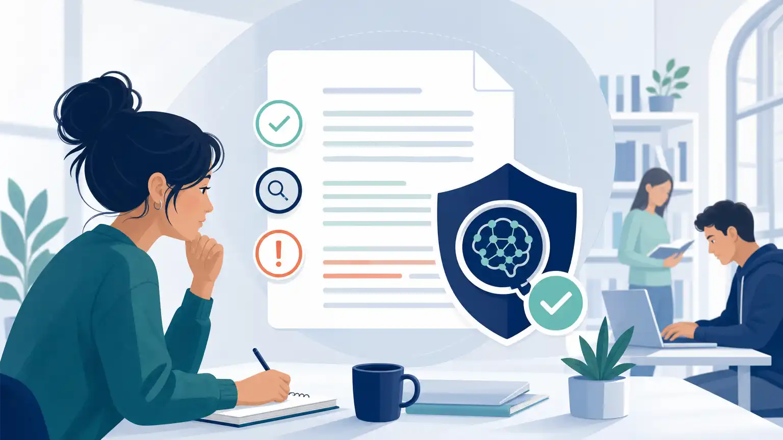 Student-friendly editorial visual about ai detector like turnitin and responsible Turnitin report review. Student-friendly editorial visual about ai detector like turnitin and responsible Turnitin report review.