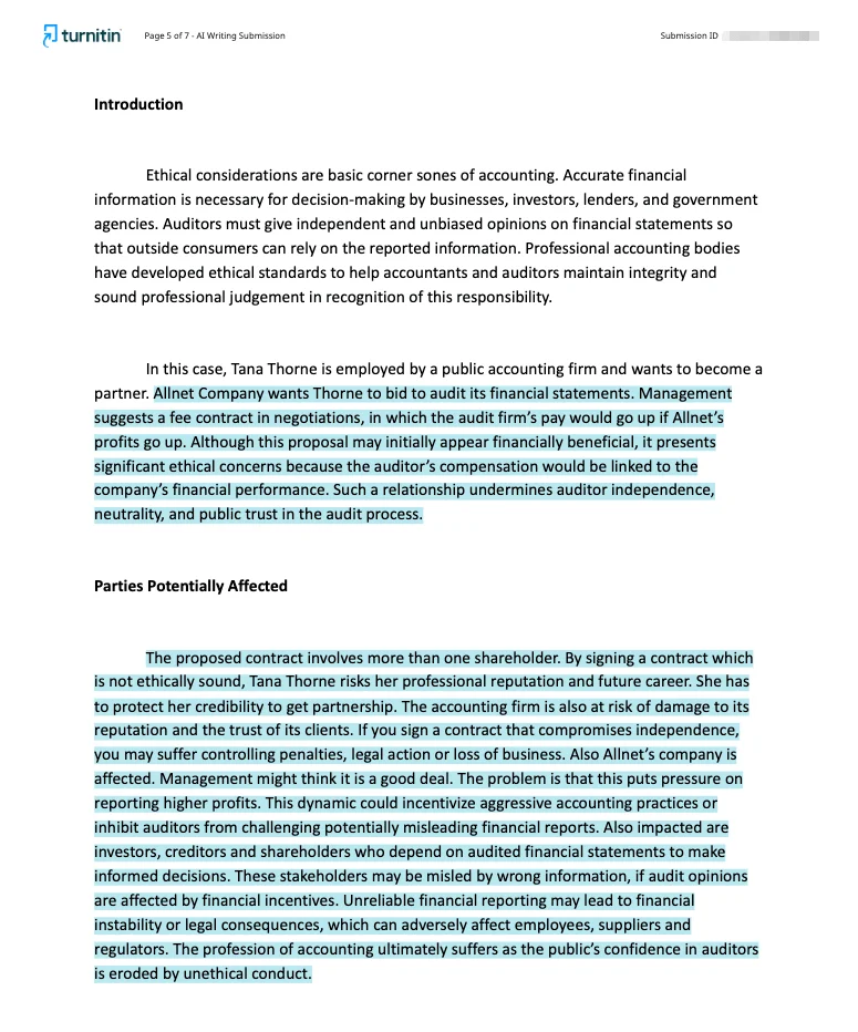 AI report flagged likely AI generated text AI report flagged likely AI generated text