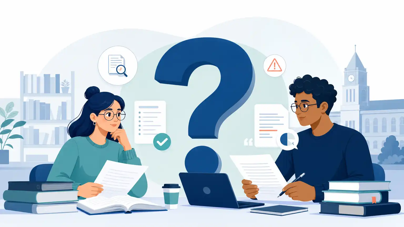 Editorial visual explaining frequently asked questions for students reviewing Turnitin results. Editorial visual explaining frequently asked questions for students reviewing Turnitin results.