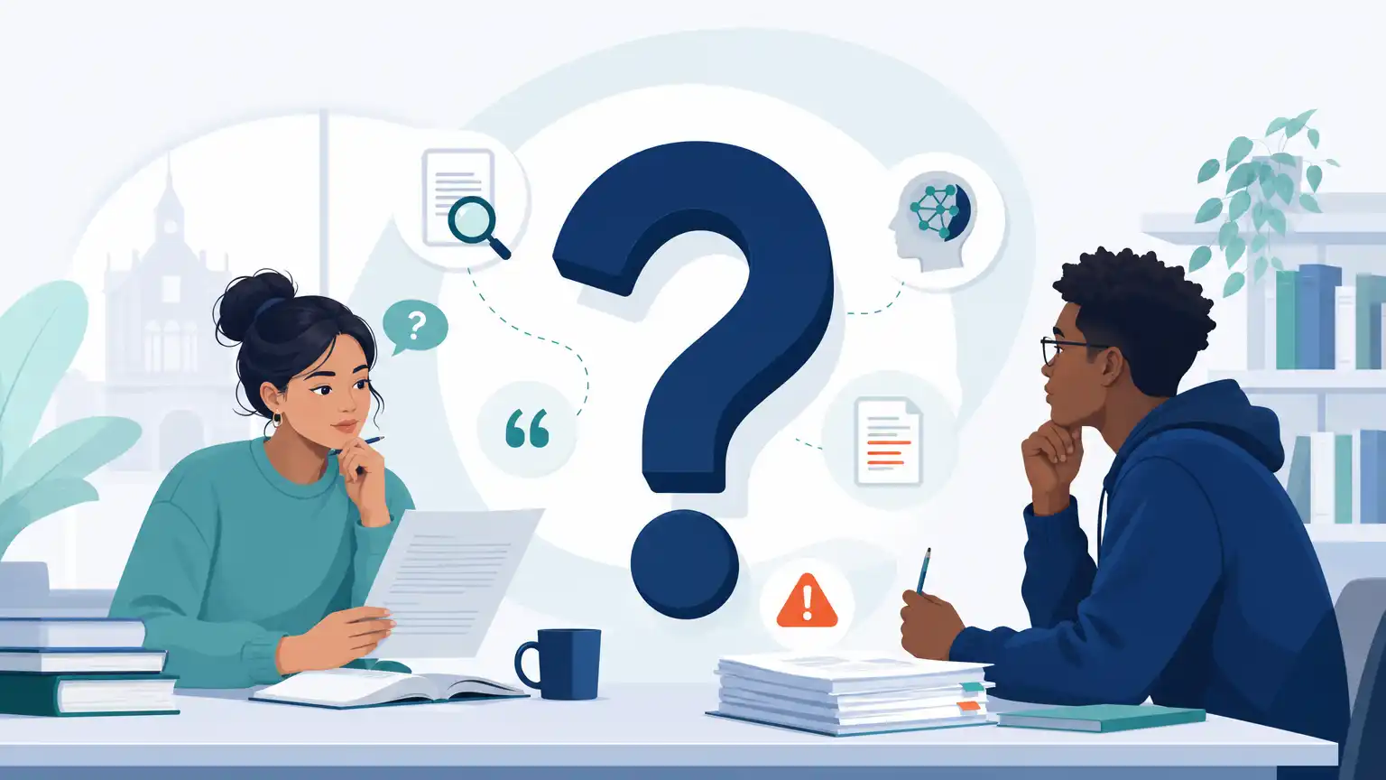 Editorial visual explaining frequently asked questions for students reviewing Turnitin results. Editorial visual explaining frequently asked questions for students reviewing Turnitin results.
