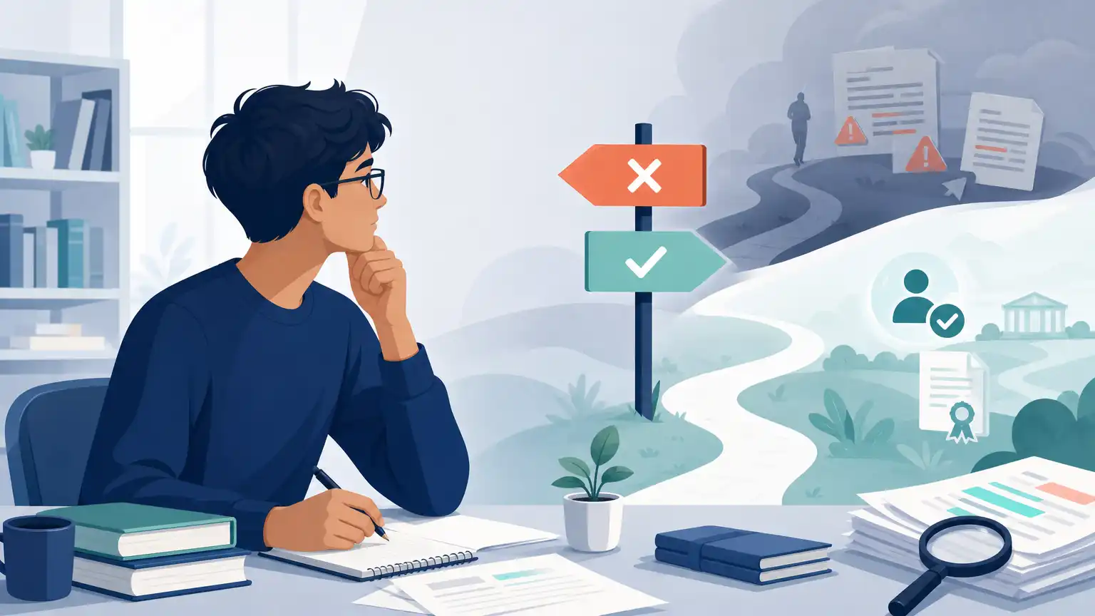 Editorial visual explaining why bypassing turnitin is the wrong goal for students reviewing Turnitin results.