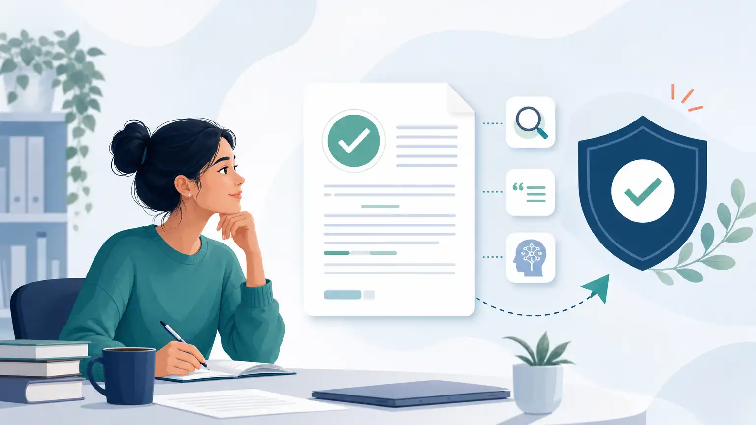 Editorial visual explaining conclusion on how to check turnitin score before submitting for students reviewing Turnitin results. Editorial visual explaining conclusion on how to check turnitin score before submitting for students reviewing Turnitin results.