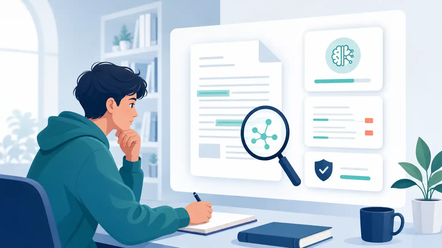 Student-friendly editorial visual about how to use turnitin ai checker and responsible Turnitin report review. Student-friendly editorial visual about how to use turnitin ai checker and responsible Turnitin report review.