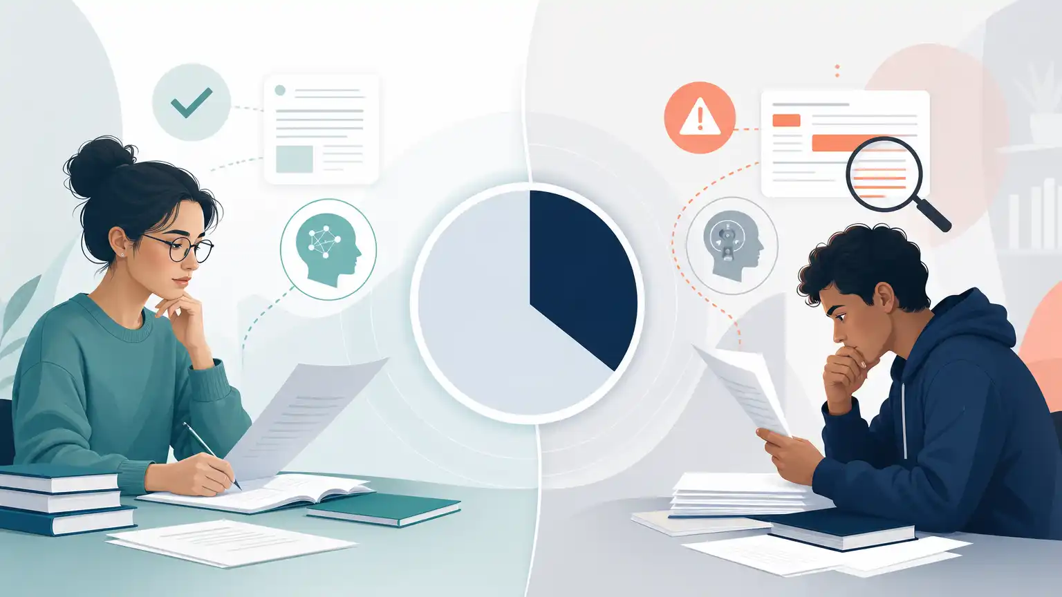 Editorial visual explaining what could make 36% acceptable or concerning for students reviewing Turnitin results. Editorial visual explaining what could make 36% acceptable or concerning for students reviewing Turnitin results.