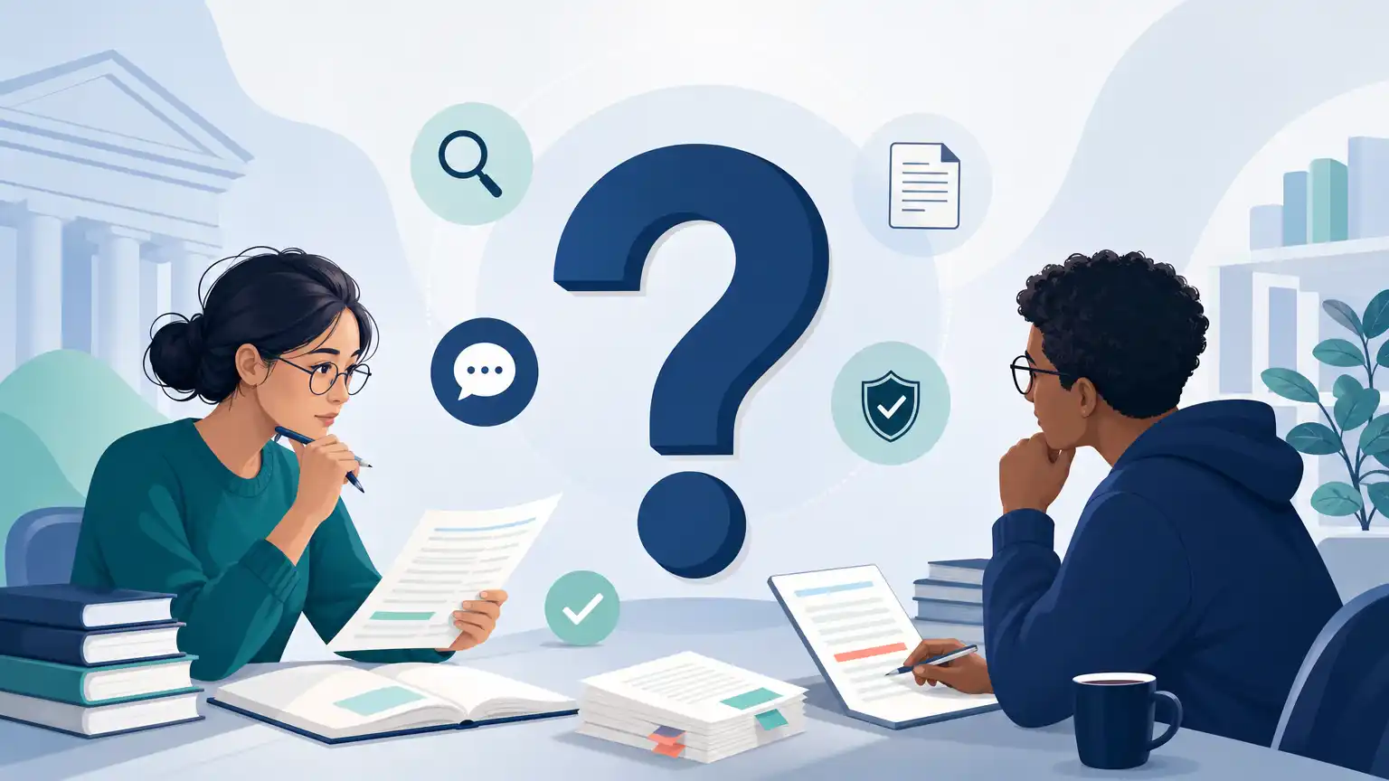 Editorial visual explaining frequently asked questions for students reviewing Turnitin results. Editorial visual explaining frequently asked questions for students reviewing Turnitin results.