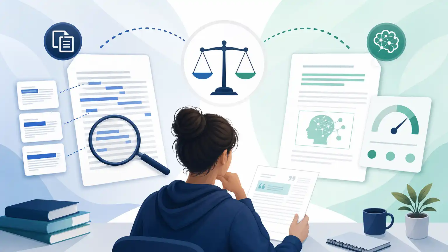 Editorial visual explaining accuracy means different things in turnitin reports for students reviewing Turnitin results. Editorial visual explaining accuracy means different things in turnitin reports for students reviewing Turnitin results.