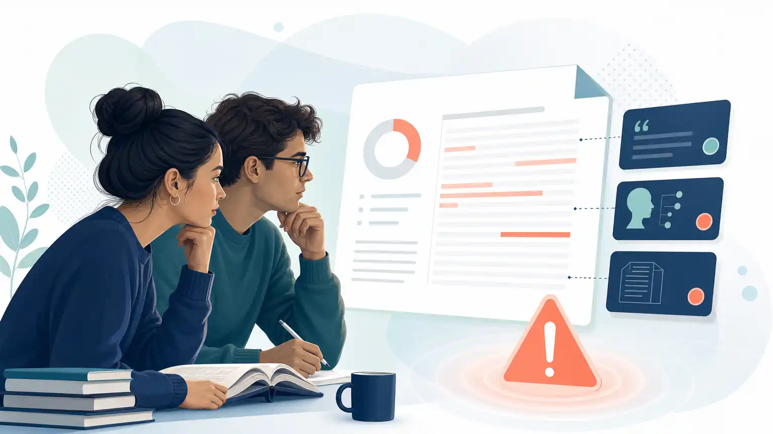 Editorial visual explaining why scores below 20% need extra caution for students reviewing Turnitin results. Editorial visual explaining why scores below 20% need extra caution for students reviewing Turnitin results.
