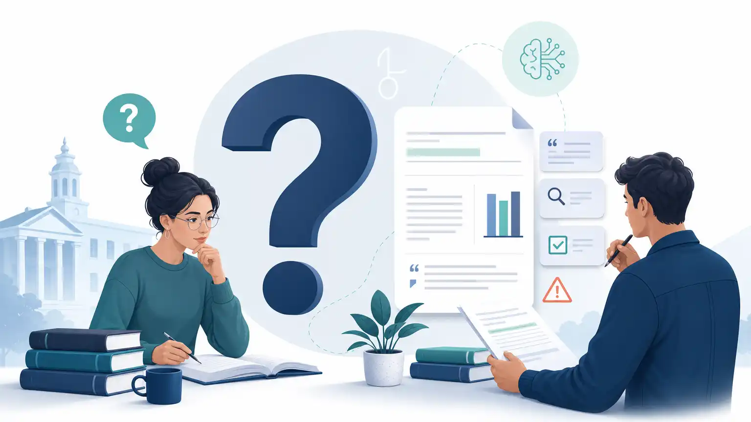 Editorial visual explaining frequently asked questions for students reviewing Turnitin results. Editorial visual explaining frequently asked questions for students reviewing Turnitin results.